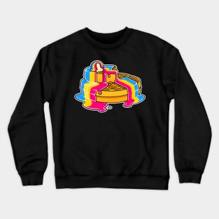 Pan Pansexual Pride Waffles LGBT Crewneck Sweatshirt